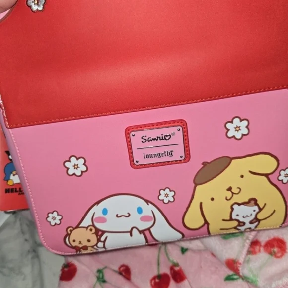 Loungefly Red and Pink Crossbody Bag - Picture 2 of 3